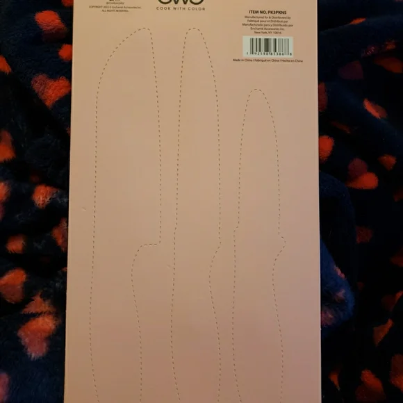 Cook With Color 3 Piece Floral Knife Set - Picture 5 of 7